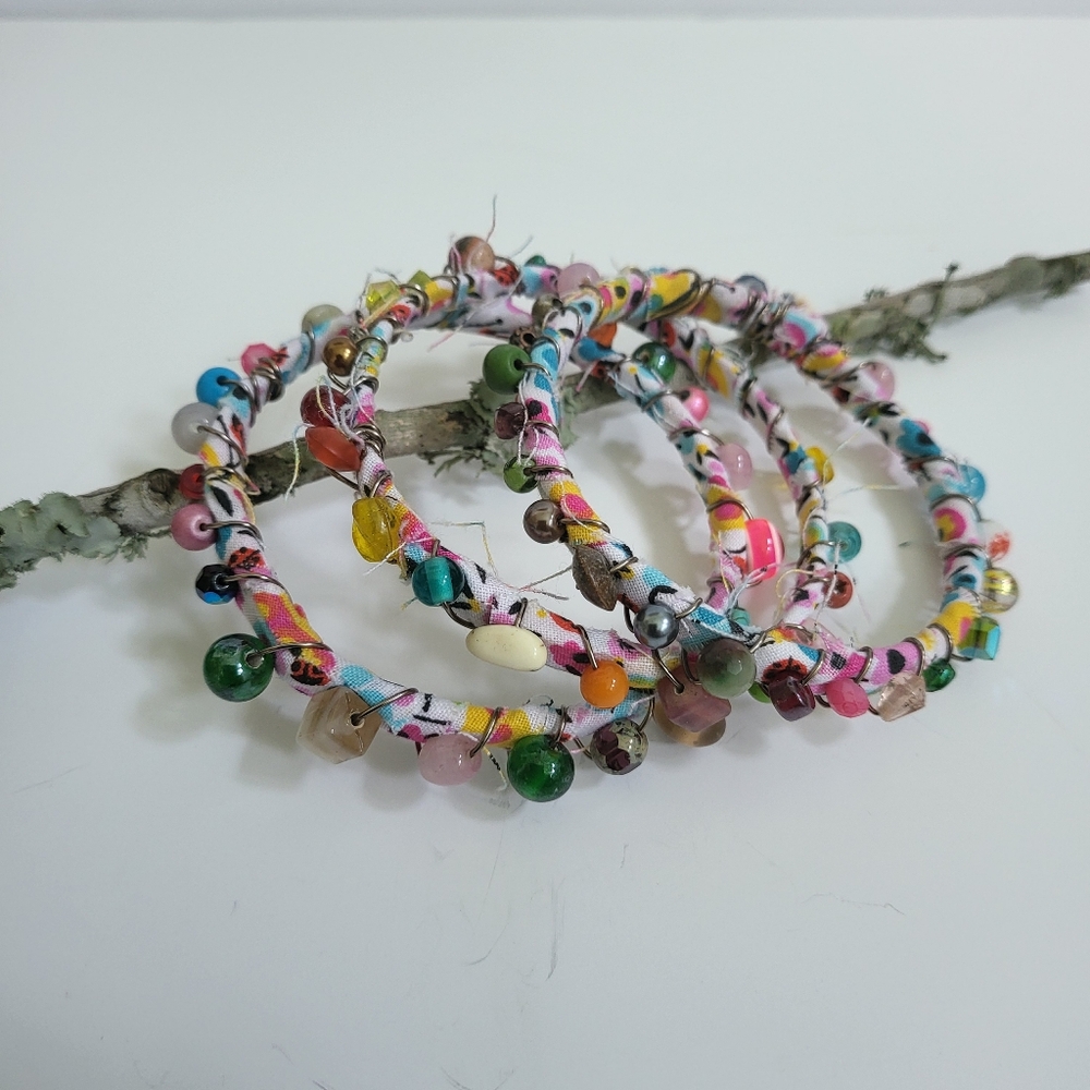 Handcrafted Stack Bracelet Set - Picture 9 of 10